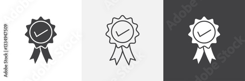 Award icons in Thin line black color. flat simple vector symbols illustration.