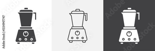 Blender icons in Thin line black color. flat simple vector symbols illustration.