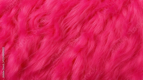 A close up of a fluffy pink fur texture, fabric wool material, soft animal hair, abstract natural wool pattern, background