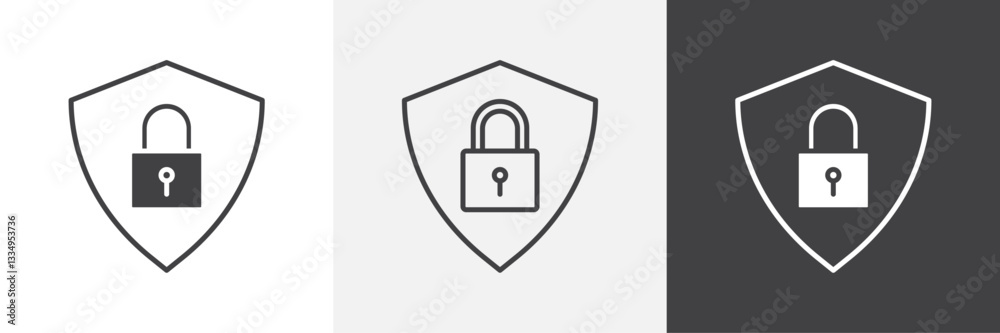 Security icons in Thin line black color. flat simple vector symbols illustration. Security icons in Thin line black color. flat simple vector symbols illustration.