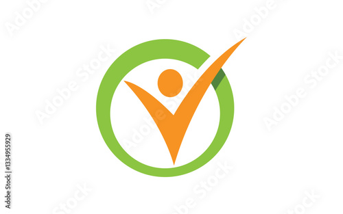 Healthy life trainer logo sign illustration vector design v.58
