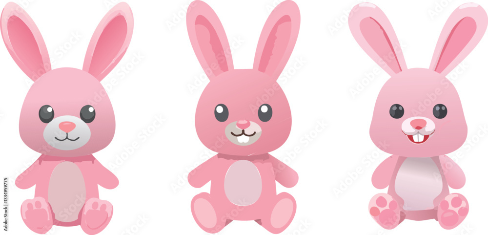 Easter Bunny Vector Illustration Set – Cute Spring Illustrations. Adorable Easter Rabbits Clipart Collection. Cartoon Bunny Easter Set – Holiday Graphics Easter Bunny Vector Illustration Set – Cute Spring Illustrations. Adorable Easter Rabbits Clipart Collection. Cartoon Bunny Easter Set – Holiday Graphics