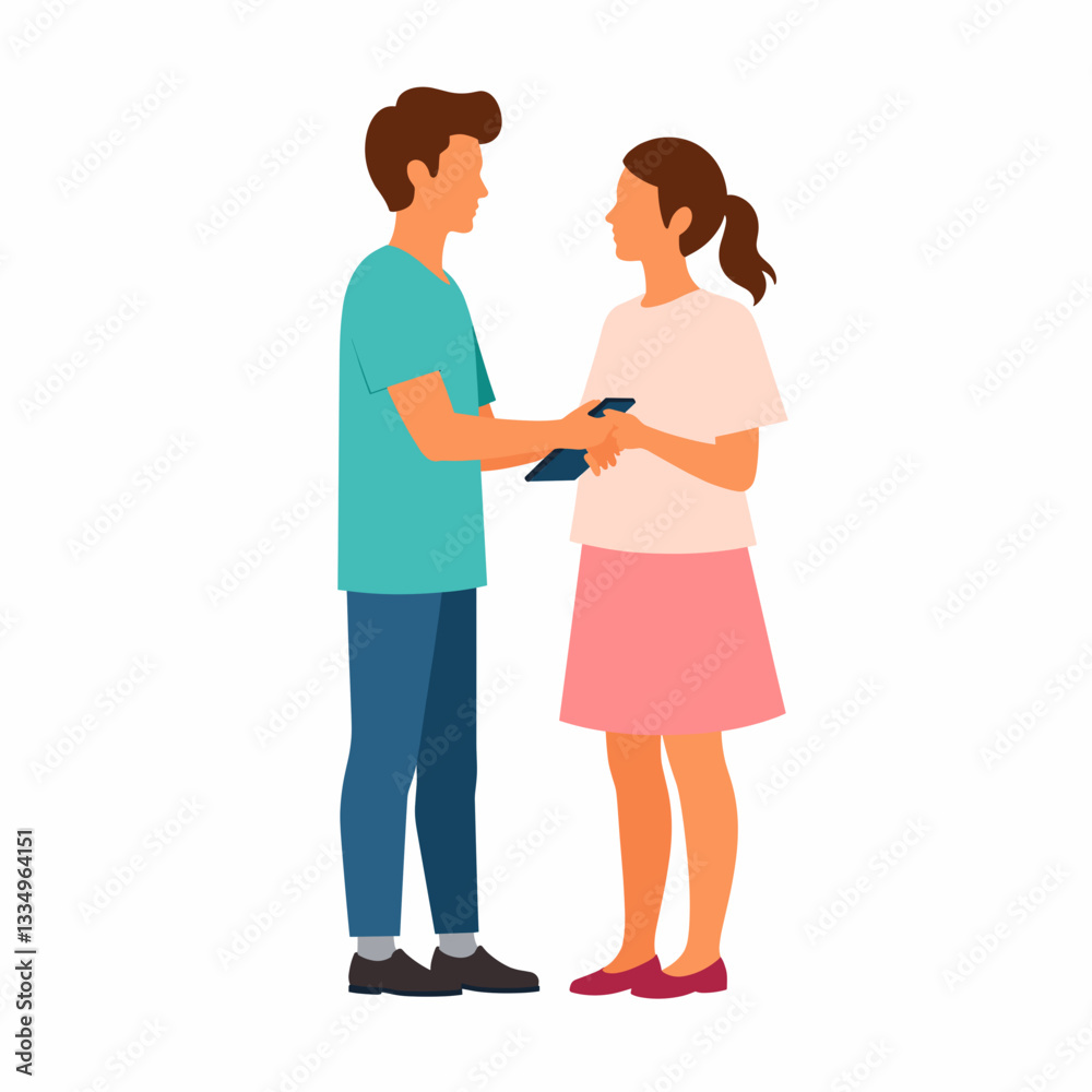 Health screening discussion between two people, promoting wellness Health screening discussion between two people, promoting wellness