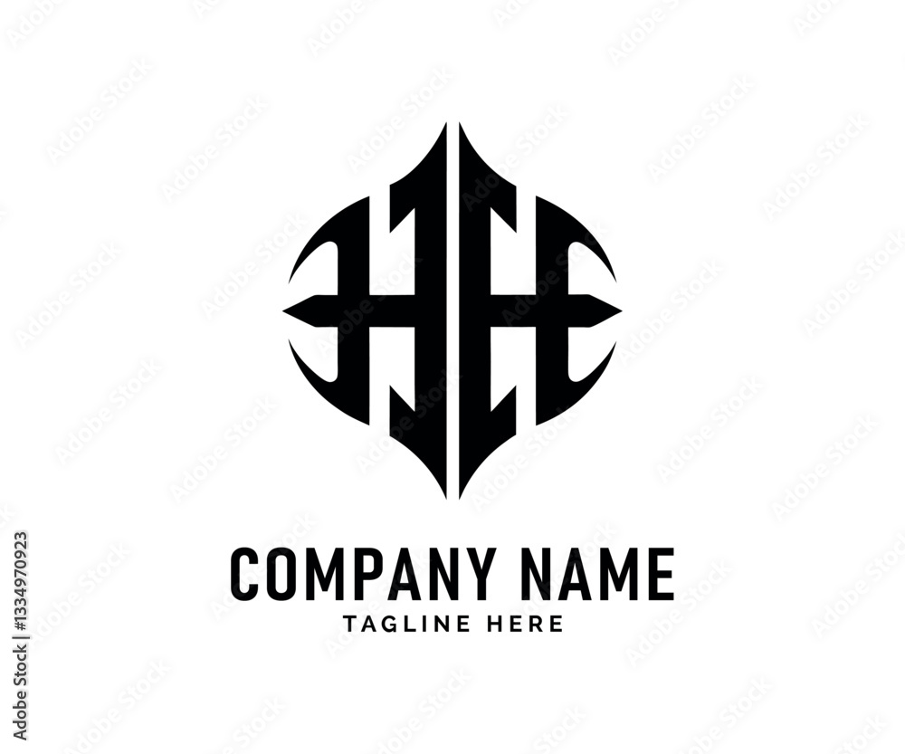 Fototapeta premium HH Monogram logo Design. Stylish Monogram logo Design Interlocked HH Letters, Company Branding, Vector