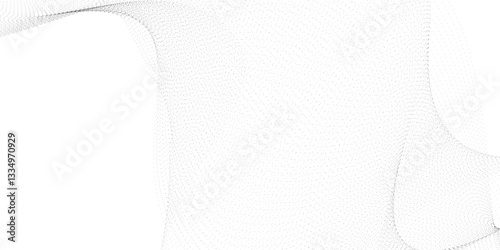 Abstract wavy grey stream element for design on transparent background isolated. Wavy white and grey lines background. Abstract business wave curve lines background. Vector illustration.