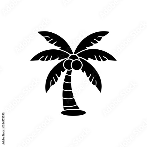 creative details Palm Tree Icon vector illustration