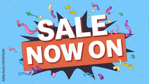 Sale Now On - Bold Promotional Banner