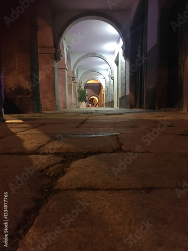 Shadows and Silence Beneath the Archways