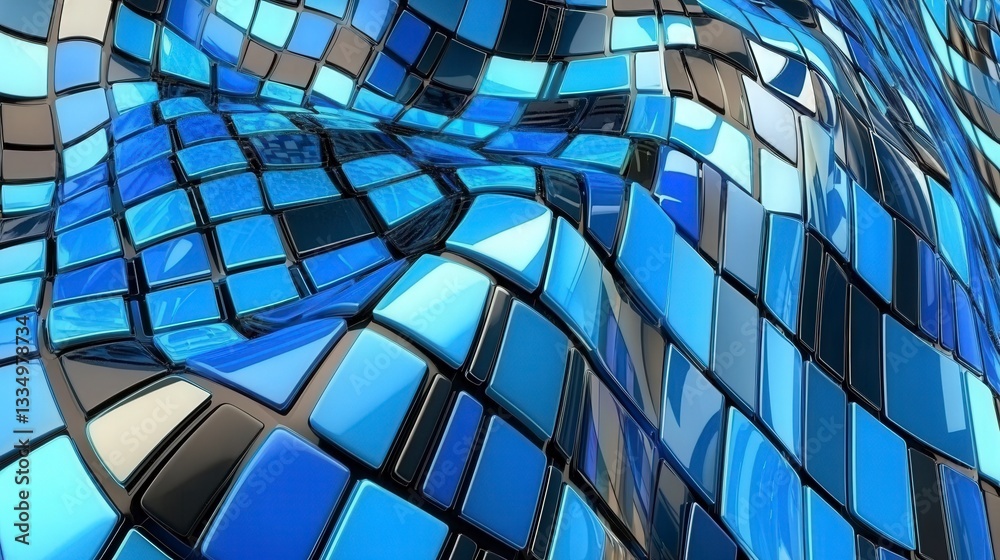 Stunning Abstract Blue and Black Architectural Design Stunning Abstract Blue and Black Architectural Design
