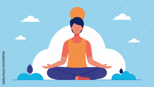 Person Meditating An individual sitting crosslegged in a peaceful environment practicing mindfulness representing the importance of mental clarity and inner strength.