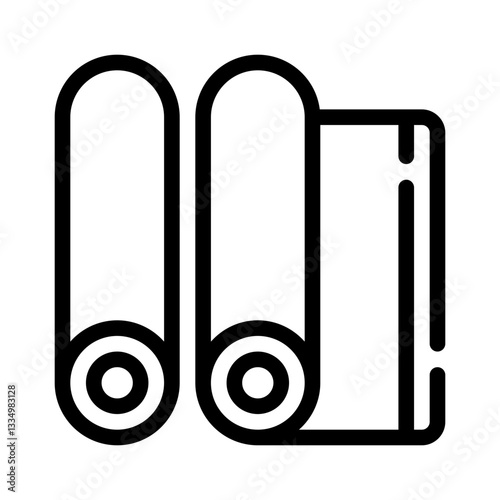 yoga mat line icon