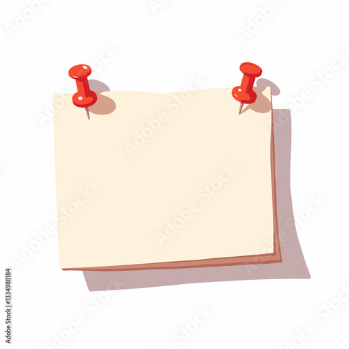 Blank pushpin board with red pins on white background, organization concept