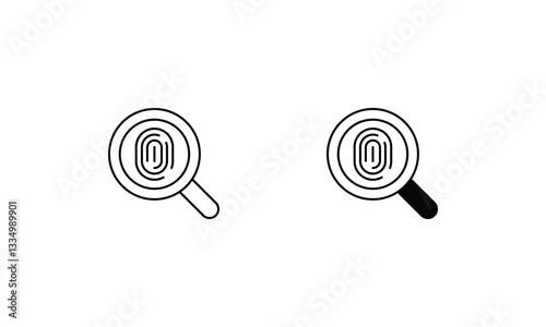 Evidence vector icons set stock illustration