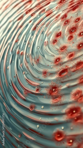 Abstract Microscopic Cellular Structure: A Stunning Visual Representation of Biological Forms