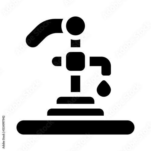 well glyph icon