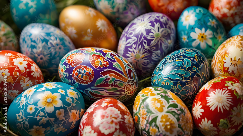 colorful easter eggs colorful easter eggs