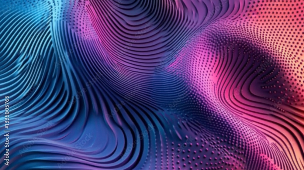 Fototapeta premium Dynamic Abstract Design with Vibrant Colors and Intricate Patterns