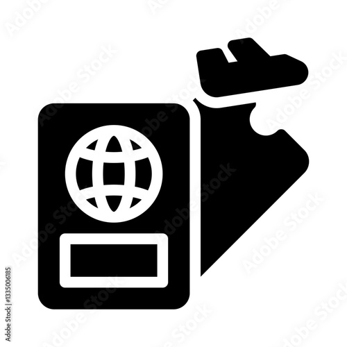 passport glyph icon