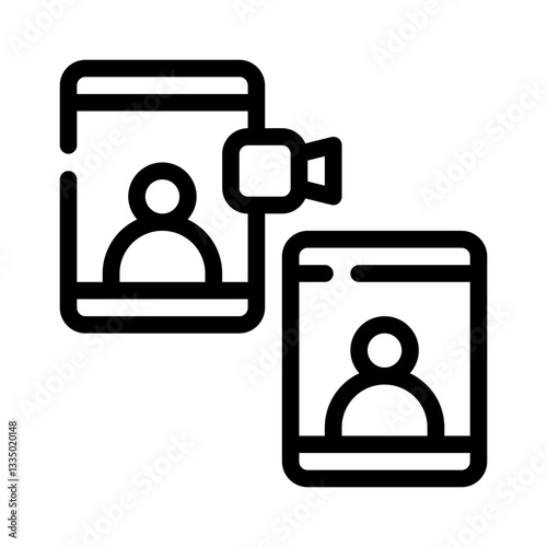 video call line icon