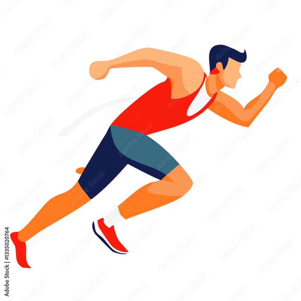 Dynamic Illustration of a Male Runner in Motion with Speed Lines
Dynamic Illustration of a Male Runner in Motion with Speed Lines