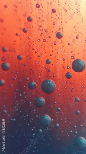 Vibrant Liquid Bubbles: A Stunning Abstract Artpiece