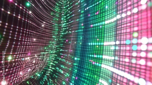 Abstract Digital Art: Dynamic Light Display