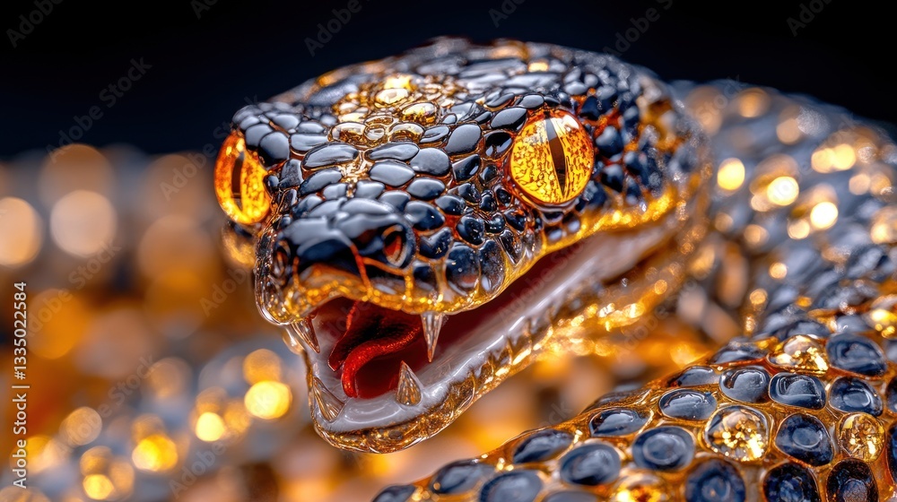Fototapeta premium Celebrating Chinese New Year: Year of the Snake with Chinese Zodiac Animals