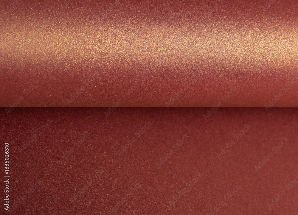Fototapeta premium Burgundy paper background with a glossy, pearlescent texture and subtle shimmer. Rich, warm tones create an elegant, luxurious design with metallic reflections, sleek curves, and a modern gradient.