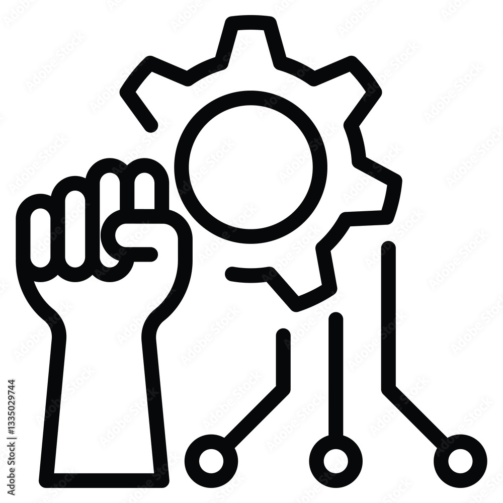 Digital Revolution icon line vector illustration Digital Revolution icon line vector illustration