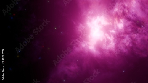 3d abstract nebula background, space backdrop, galaxy and star