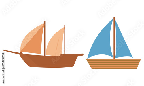 yacht on the sea