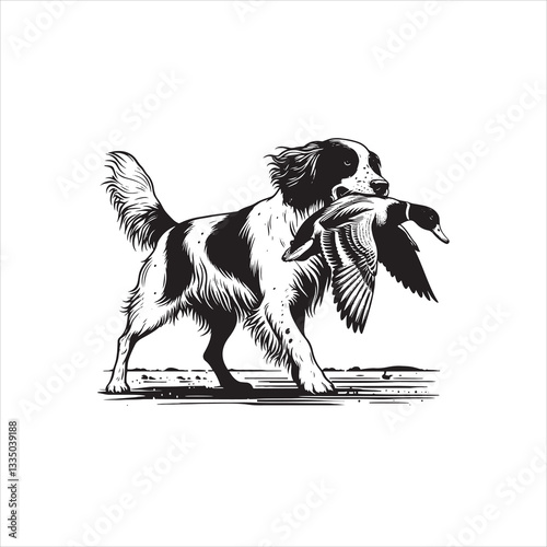 Black and white Great Dane dog sitting in a studio on a white background, featuring a cute and purebred canine in a portrait style