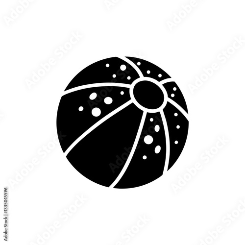 creative details Beach Ball Icon vector illustration