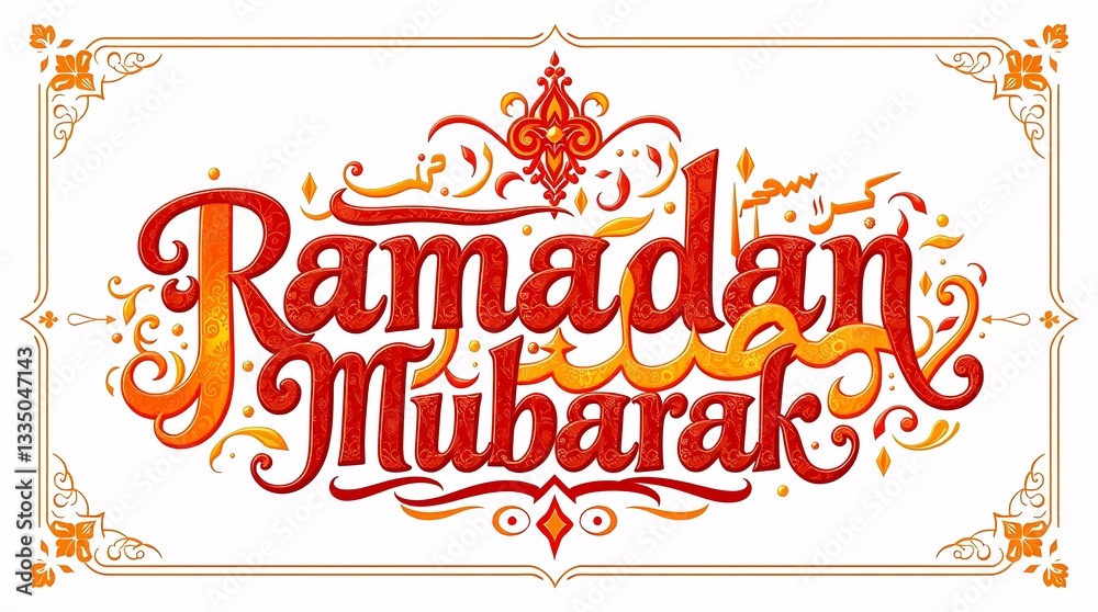 Naklejka premium Ramadan background template design