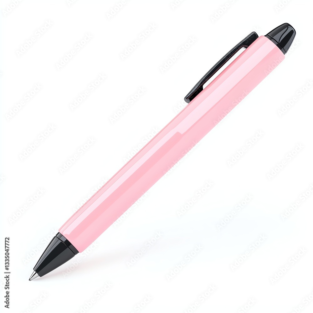 A vibrant pink pen with a sleek design, perfect for note-taking or creative writing. A vibrant pink pen with a sleek design, perfect for note-taking or creative writing.