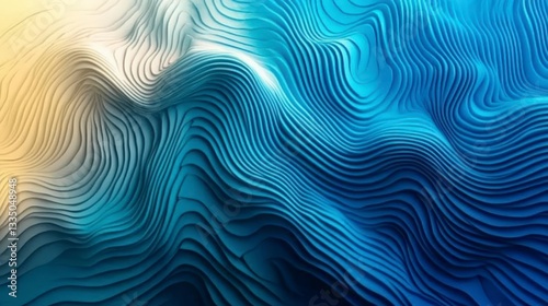 Abstract Geometric Wave Forms: A Stunning Visual Display