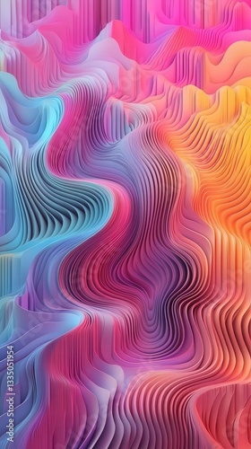 Abstract Colorful Layered Design - Vibrant Geometric Patterns