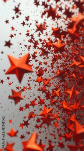 Stunning Red Star Graphic Design: A Mesmerizing Abstract Star Pattern