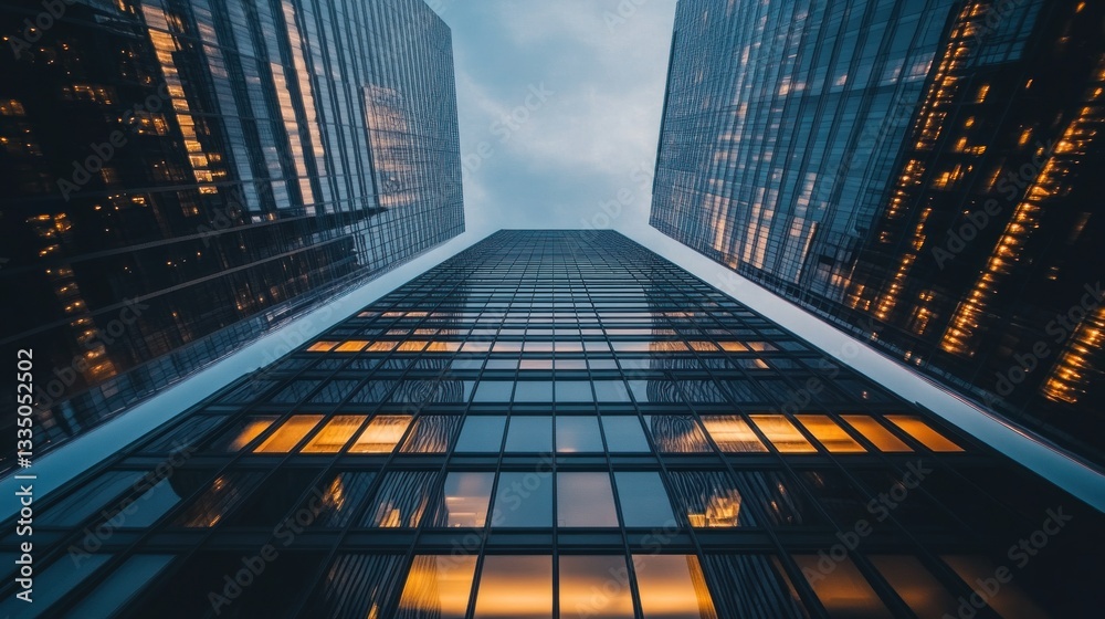 custom made wallpaper toronto digitalUpward Gaze: Majestic Skyscrapers Reaching for the Heavens in Urban Landscape