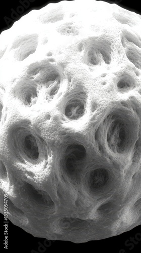 Abstract Space Rock Formation: A Detailed Exploration of a Cosmic Body's Surface