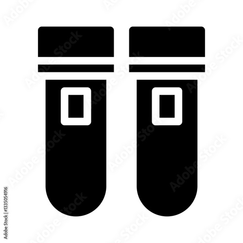 test tube glyph icon