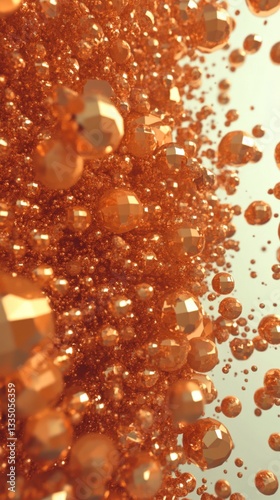 Stunning Golden Geometric Spheres - A 3D Abstract Design