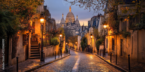 Streets of Montmartre.Paris