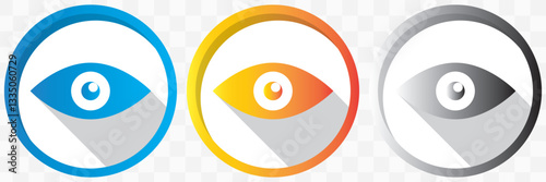 Eye icon set. See and unsee symbol. Show password. Vector illustration. eye icon vector. EPS 10.