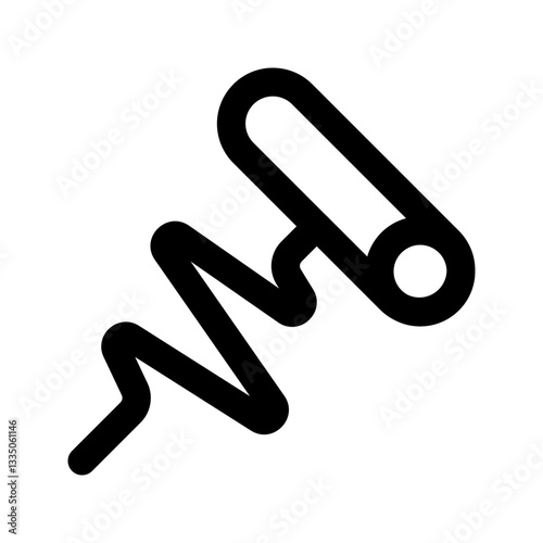 Corkscrew icon. symbol for mobile concept and web design. vector illustration