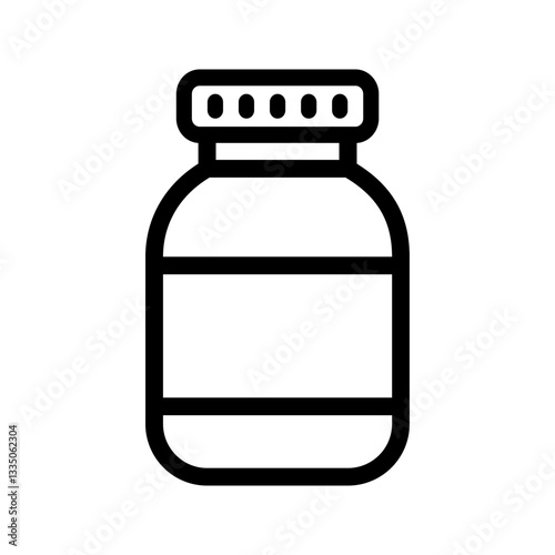bottle icon in trendy flat design. vector illustration