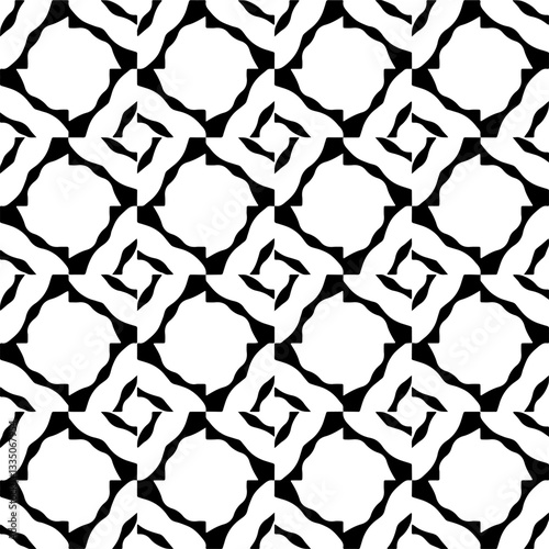 Black pattern, Abstract texture for fabric print, card, table cloth, furniture, banner, cover, invitation, decoration, wrapping. Repetition pattern.