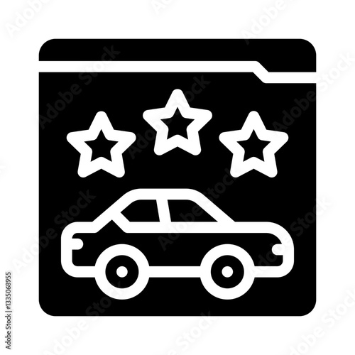 rating system glyph icon