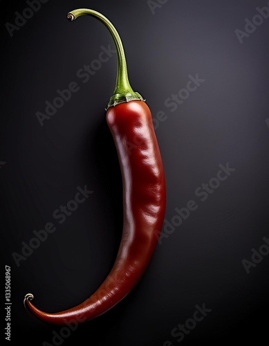 realistic red chili pepper