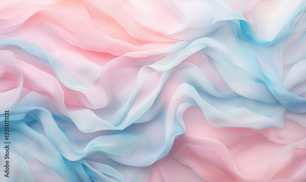 Soft pastel waves blend seamlessly in pink and blue hues. Soft pastel waves blend seamlessly in pink and blue hues.